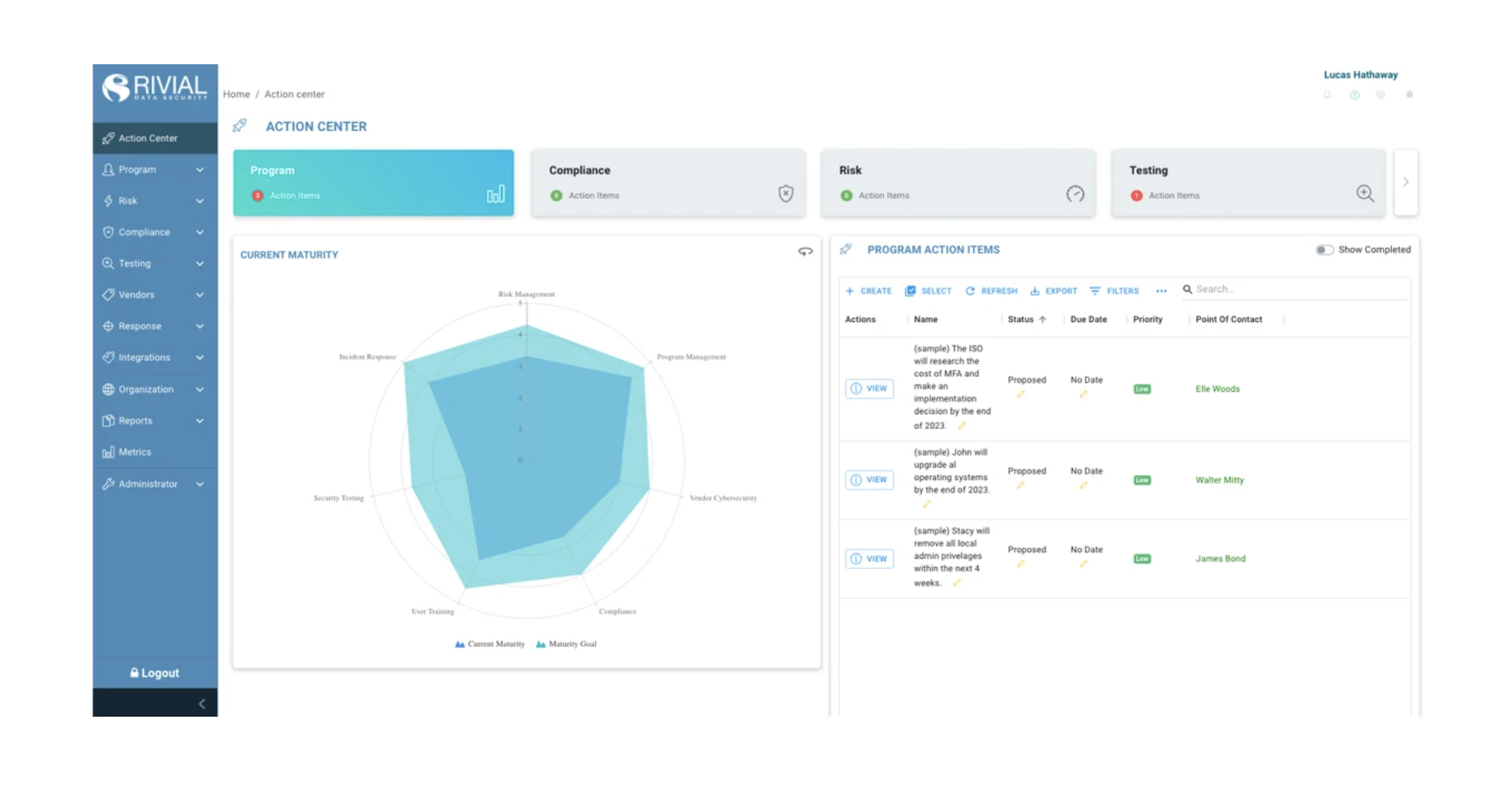 screenshot of Rivial Data Security
